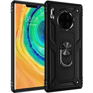 Huawei Mate 30 Pro İçin Çift Katmanlı Halkalı Standlı ShockProof Kılıf (Yurt Dışından)