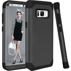 Samsung Galaxy S8 Plus İçin Pc Yumuşak Tpu Bumper 3'ü 1 Arada Koruma ShockProof Kılıf (Yurt Dışından)