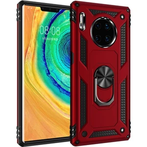 Huawei Mate 30 Pro İçin Çift Katmanlı Halkalı Standlı ShockProof Kılıf (Yurt Dışından)