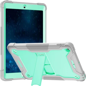 iPad 5/6. Nesil iPad 9.7 2018/2017 iPad Air/Air 2 İçin 3 Katmanlı Standlı Shockproof Tam Koruma Kılıf (Yurt Dışından)