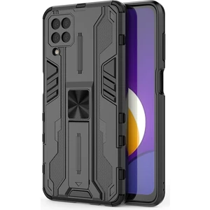 Samsung Galaxy M12 İçin Çift Katmanlı Pc Tpu Bumper Kaymaz ShockProof Korumalı Kılıf (Yurt Dışından)