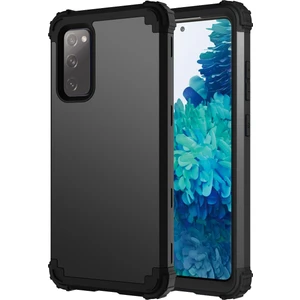 Samsung Galaxy S20 Fe 5G İçin Yumuşak Silikon Pc Bumper 3'ü 1 Arada ShockProof Korumalı Kılıf (Yurt Dışından)