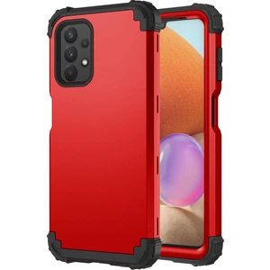 Samsung Galaxy A32 5G İçin Yumuşak Silikon Pc Bumper 3'ü 1 Arada ShockProof Korumalı Kılıf (Yurt Dışından)