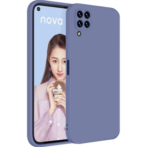 Huawei P40 Lite İçin İnce Likit Silikon ShockProof Korumalı Kılıf (Yurt Dışından)