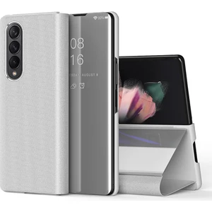 Samsung Galaxy Z Fold 3 5G İçin Flip Standlı Deri Ayna Pencereli Kılıf (Yurt Dışından)
