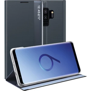 Samsung Galaxy S9 Plus İçin İnce Flip Pu Deri Pencereli Standlı Kılıf (Yurt Dışından)