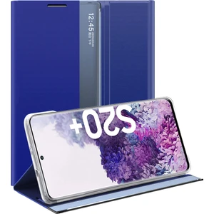 Samsung Galaxy S20 Plus İçin İnce Flip Pu Deri Pencereli Standlı Kılıf (Yurt Dışından)