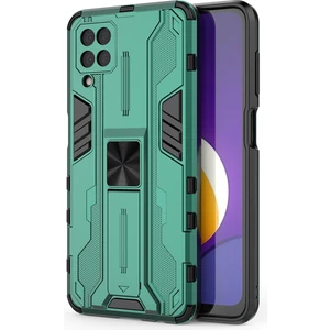 Samsung Galaxy M12 İçin Çift Katmanlı Pc Tpu Bumper Kaymaz ShockProof Korumalı Kılıf (Yurt Dışından)