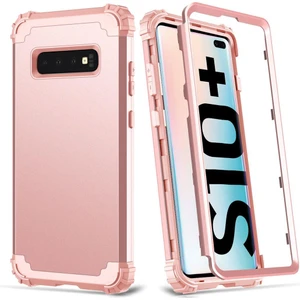 Samsung Galaxy S10 Plus İçin Pc Yumuşak Tpu Bumper 3'ü 1 Arada Koruma ShockProof Kılıf (Yurt Dışından)
