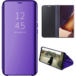 Samsung Galaxy Note 20 Ultra İçin Pc Pu Deri Standlı Pencereli Kılıf (Yurt Dışından)