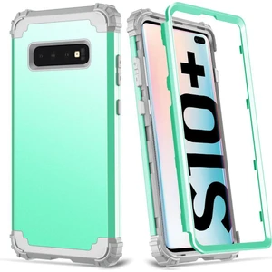 Samsung Galaxy S10 Plus İçin Pc Yumuşak Tpu Bumper 3'ü 1 Arada Koruma ShockProof Kılıf (Yurt Dışından)