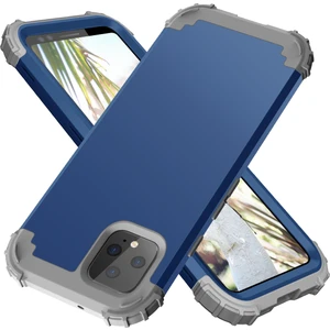 Google Pixel 4 İçin Yumuşak Silikon Pc Bumper 3'ü 1 Arada ShockProof Korumalı Kılıf (Yurt Dışından)