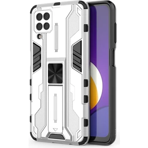 Samsung Galaxy M12 İçin Çift Katmanlı Pc Tpu Bumper Kaymaz ShockProof Korumalı Kılıf (Yurt Dışından)