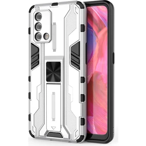 Oppo A74 4G İçin Çift Katmanlı Pc Tpu Bumper Kaymaz ShockProof Korumalı Kılıf (Yurt Dışından)