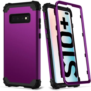 Samsung Galaxy S10 Plus İçin Pc Yumuşak Tpu Bumper 3'ü 1 Arada Koruma ShockProof Kılıf (Yurt Dışından)
