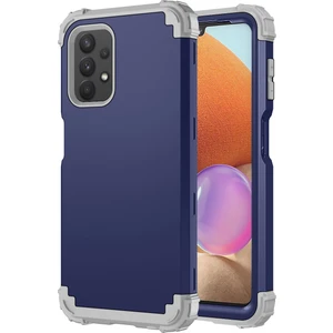 Samsung Galaxy A32 5G İçin Yumuşak Silikon Pc Bumper 3'ü 1 Arada ShockProof Korumalı Kılıf (Yurt Dışından)