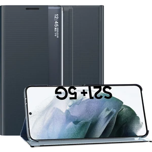 Samsung Galaxy S21 Plus 5G İçin İnce Flip Pu Deri Pencereli Standlı Kılıf (Yurt Dışından)