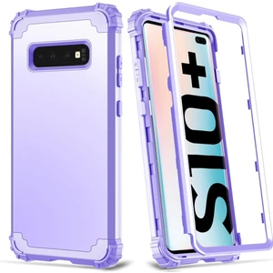 Samsung Galaxy S10 Plus İçin Pc Yumuşak Tpu Bumper 3'ü 1 Arada Koruma ShockProof Kılıf (Yurt Dışından)