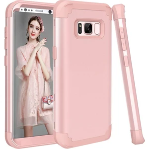 Samsung Galaxy S8 Plus İçin Pc Yumuşak Tpu Bumper 3'ü 1 Arada Koruma ShockProof Kılıf (Yurt Dışından)