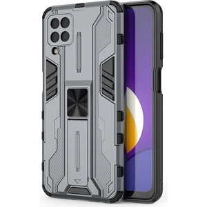 Samsung Galaxy M12 İçin Çift Katmanlı Pc Tpu Bumper Kaymaz ShockProof Korumalı Kılıf (Yurt Dışından)