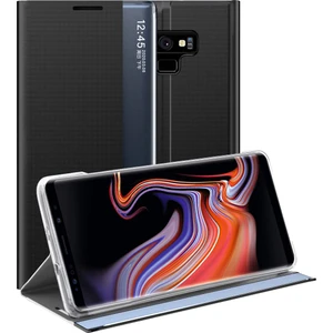 Samsung Galaxy Note 9 İçin İnce Flip Pu Deri Pencereli Standlı Kılıf (Yurt Dışından)