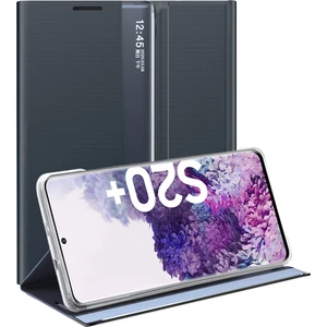 Samsung Galaxy S20 Plus İçin İnce Flip Pu Deri Pencereli Standlı Kılıf (Yurt Dışından)