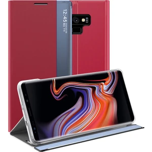 Samsung Galaxy Note 9 İçin İnce Flip Pu Deri Pencereli Standlı Kılıf (Yurt Dışından)