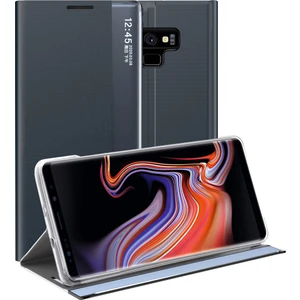 Samsung Galaxy Note 9 İçin İnce Flip Pu Deri Pencereli Standlı Kılıf (Yurt Dışından)