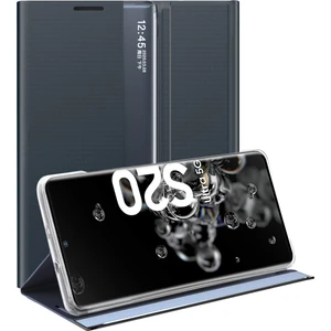Samsung Galaxy S20 Ultra İçin İnce Flip Pu Deri Pencereli Standlı Kılıf (Yurt Dışından)