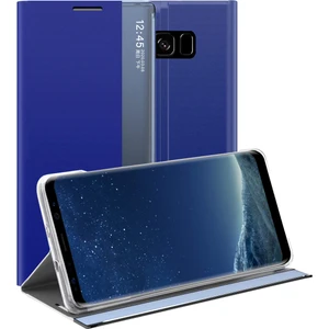 Samsung Galaxy S8 İçin İnce Flip Pu Deri Pencereli Standlı Kılıf (Yurt Dışından)
