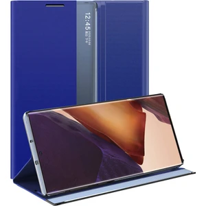 Eabhulie Samsung Galaxy Note 20 Ultra İçin İnce Flip Pu Deri Pencereli Standlı Kılıf (Yurt Dışından)
