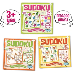 Çocuklar Için Sudoku Seti (3+ Yaş) (3 Kitap Takım)