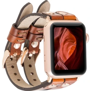 Plm Apple Watch Uyumlu Kordon Ely Çift Tur Taba Deri RST2EF