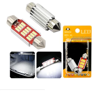 Sofit Plaka Bagaj Tavan Iç Aydınlatma Ampulü Canbus 41MM 12 LED C5W 6500K Beyaz Güçlü Işık
