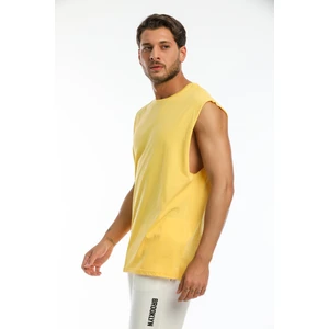 Bisiklet Yaka Kolsuz T-Shirt