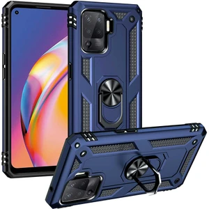 Mobaxaksesuar Oppo Reno 5 Lite Kılıf Yüzüklü Zırh Tank Vega