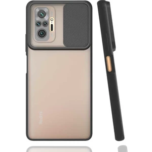 Mobaxaksesuar Xiaomi Redmi Note 10 Pro Kılıf Kamera Kapatmalı Lensi Case