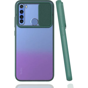 Mobaxaksesuar Xiaomi Redmi Note 8 Kılıf Kamera Kapatmalı Lensi Case