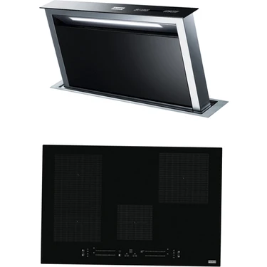 Franke Fdw 908 Ib Xs Downdraft Davlumbaz Fma 804 I F Bk Indüksiyonlu Ocak 2li