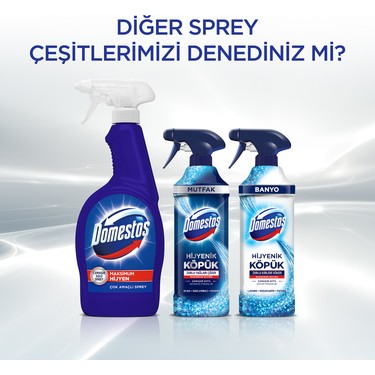 domestos hijyenik mutfak sprey maksimum hijyen 750 ml 1 adet fiyati