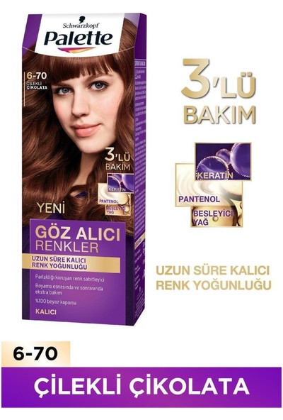 Schwarzkopf Palette Göz Alıcı Renkler 6-70 Çilekli Çikolata Saç Boyası