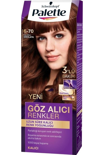 Schwarzkopf Palette Göz Alıcı Renkler 6-70 Çilekli Çikolata Saç Boyası