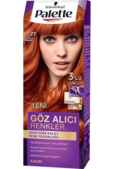 Schwarzkopf Palette Göz Alıcı Renkler 7-77 Yoğun Bakır Saç Boyası