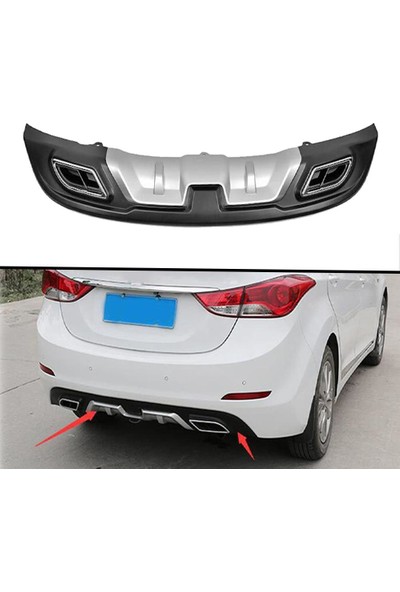 Araba Alışveriş Hyundai Aksesuar Elantra 2015 Arka Tampon Ek Koruma Difüzör