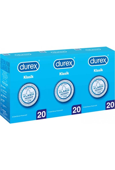 Durex Klasik 60'lı Prezervatif