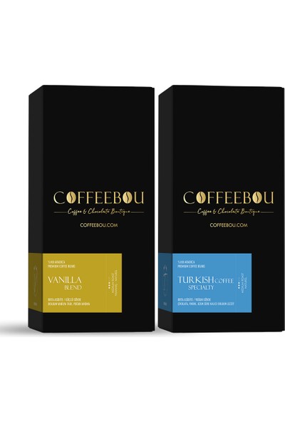 Coffeebou Vanilla Blend Filtre Kahve & Specialty Türk Kahvesi Seti 250G x 2