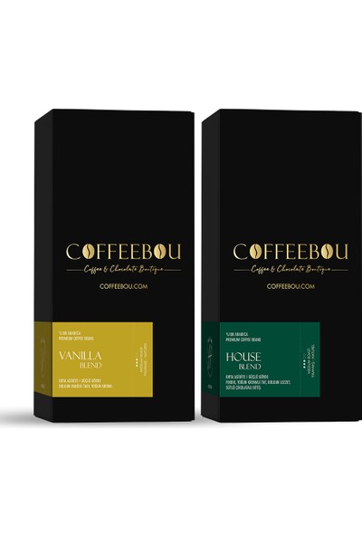 Coffeebou Vanilla Blend & House Blend Seti 250G x 2