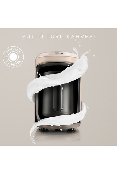 Karaca Hatır Hüps Sütlü Türk Kahve Makinesi Bej