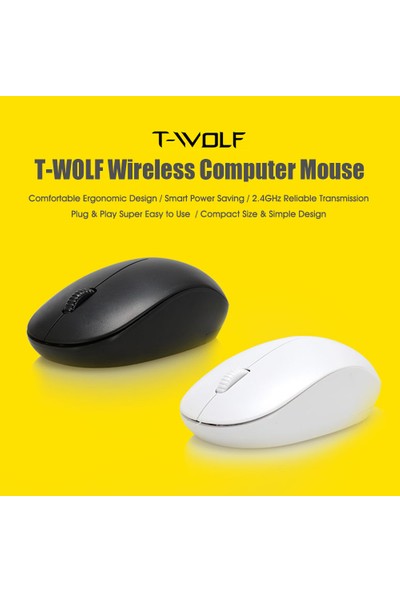 T-Wolf Kablosuz Bilgisayar Mouse (Yurt Dışından)