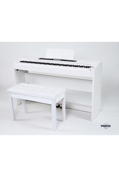 Marcia MK-820 88 Tuş Dijital Piyano (Beyaz)